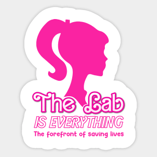 The Lab Is Everything The Forefront Of Saving Lives Groovy Sticker